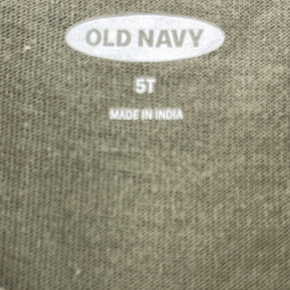 Old Navy T-Shirt Toddler Boys Size 5T Green Camouflage Short Sleeve Top‎ Size 5T